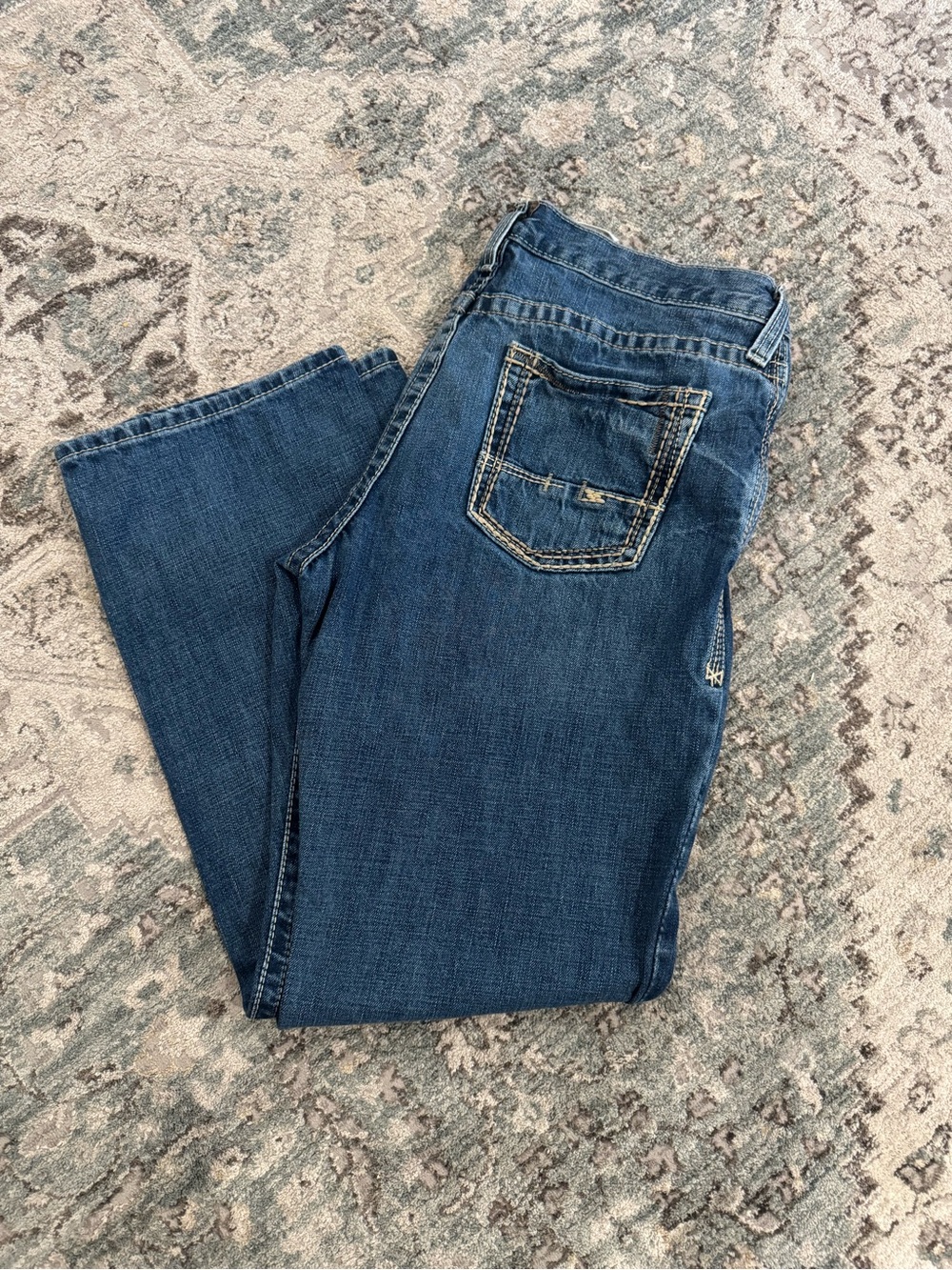 Ariat Mens Medium Blue Bootcut Jeans 35/32